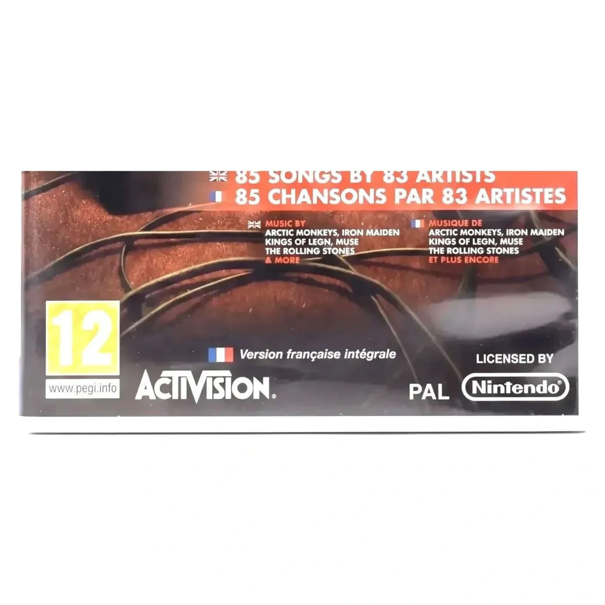Guitar Hero 5 Wii Binnenkant — Game in doos