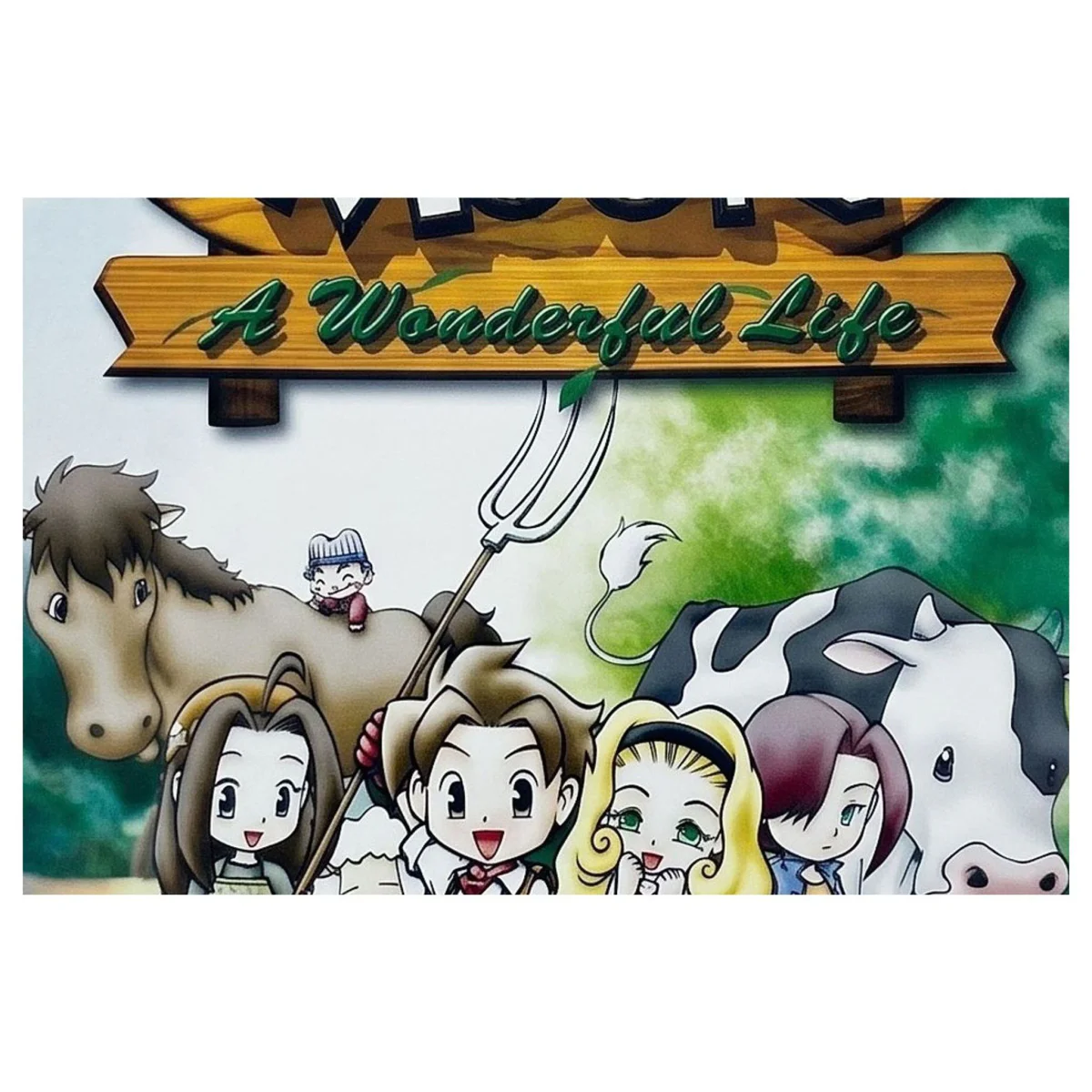 Harvest Moon: A Wonderful Life (Player's Choice) GameCube Label — Game in doos