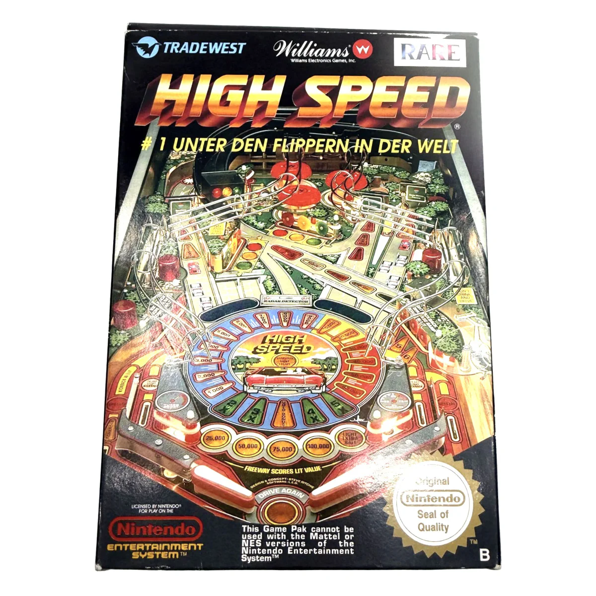High Speed NES Voorkant — Game in doos