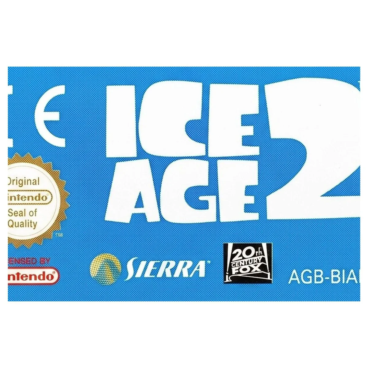 Ice Age 2 Game Boy Advance Label — Losse cartridge