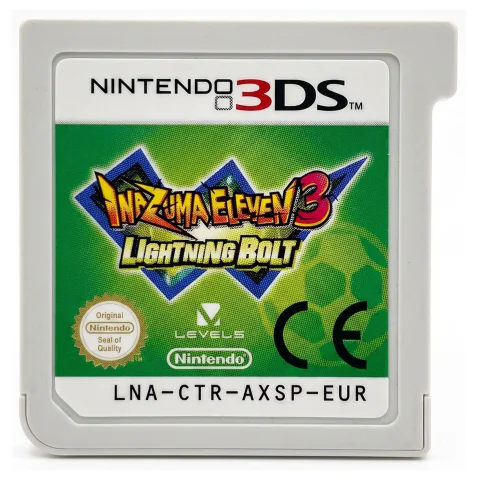 Inazuma Eleven 3: Lightning Bolt (Nintendo 3DS) — Losse cartridge, Goede staat — origineel tweedehands kopen bij Gameshop Enter