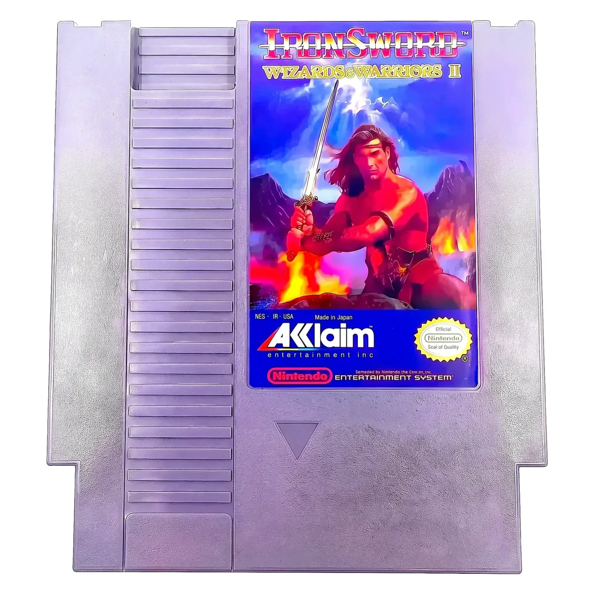IronSword: Wizards & Warriors II (NES) — Kun kassette (uden æske)