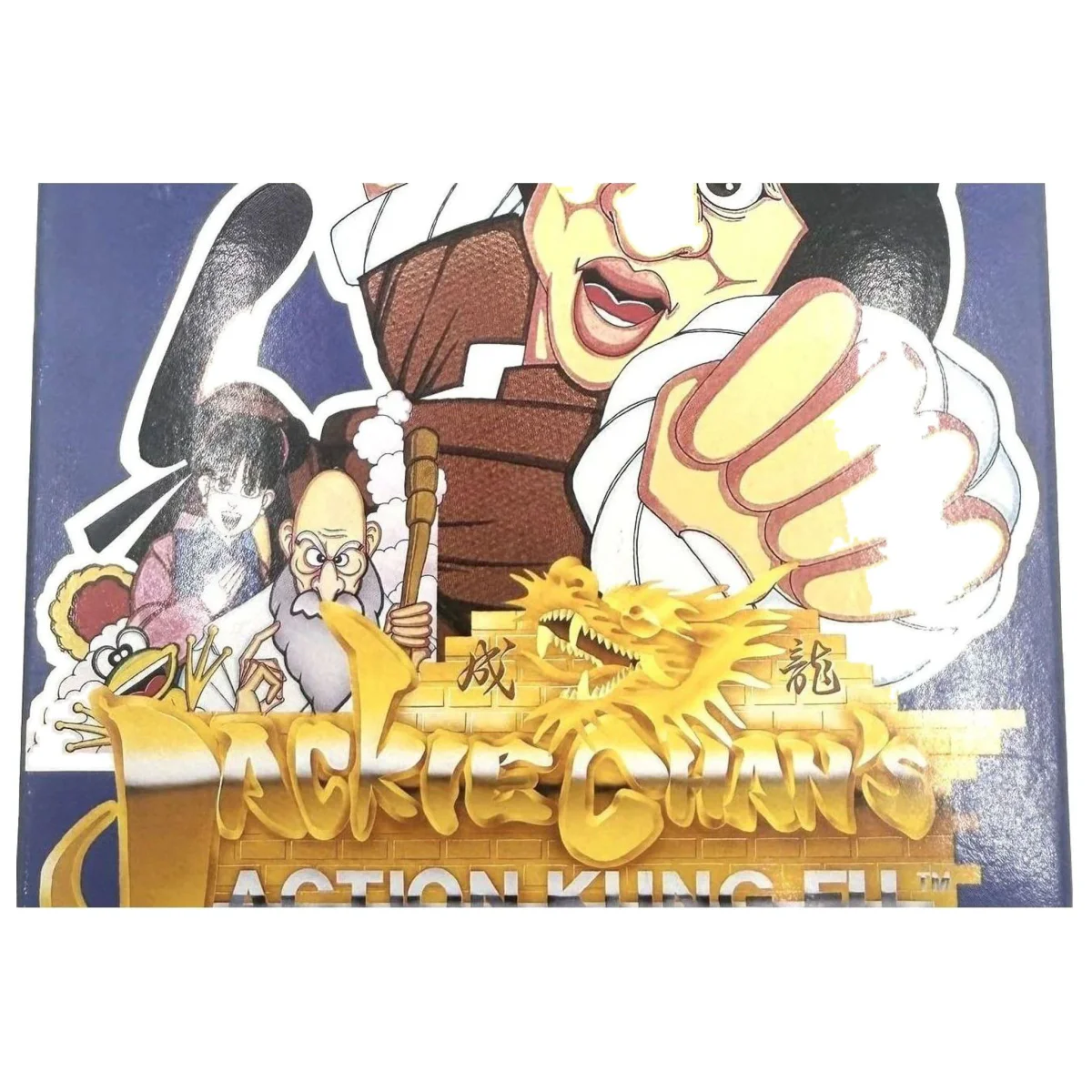 Jackie Chan's Action Kung Fu NES Label — Game in doos