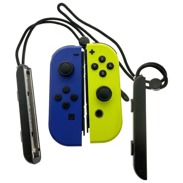 Joy-Con set — Neon Blu / Neon Giallo (con laccetti da polso) — Nintendo Switch