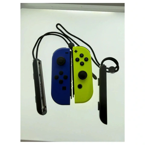 Joy-Con set — Neon Blauw / Neon Geel (met polsbandjes) (Nintendo Switch) — Los accessoire, Goed staat — origineel tweedehands kopen bij Gameshop Enter