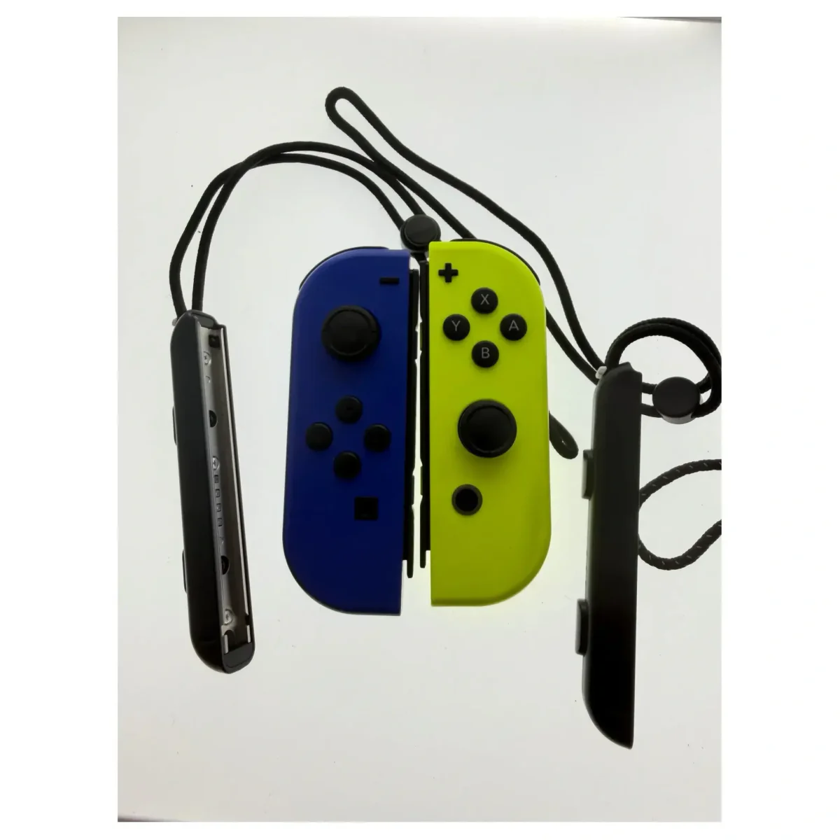 Joy-Con set — Neon Blauw / Neon Geel (met polsbandjes) Nintendo Switch Achterkant — Los accessoire