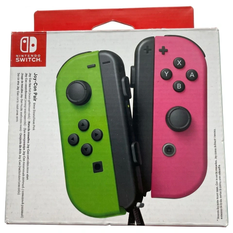 Joy-Con set — Neon Groen / Neon Roze (in doos) (Nintendo Switch) — Los accessoire, Goed staat — origineel tweedehands kopen bij Gameshop Enter