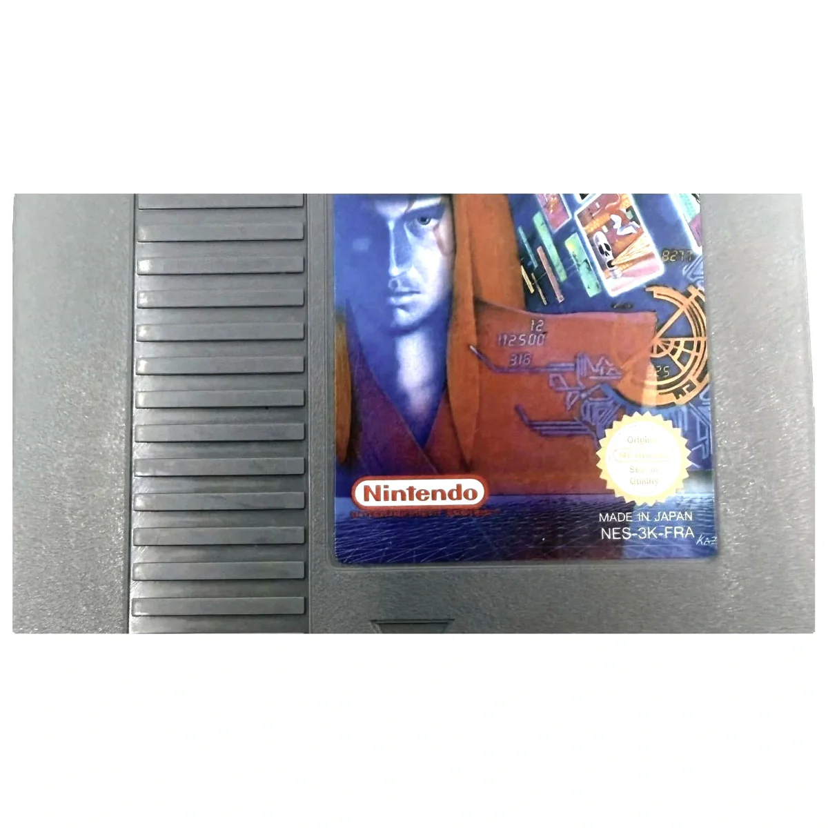 Kabuki Quantum Fighter NES Label — Losse cartridge