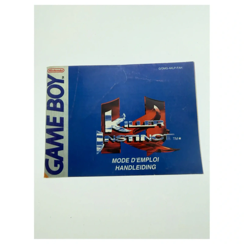Killer Instinct — originele handleiding — Game Boy / Color