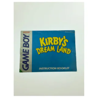 Kirby's Dream Land — originele handleiding