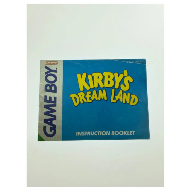 Kirby's Dream Land — original manual — Game Boy / Color