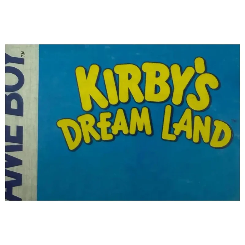 Kirby's Dream Land — original manual (Game Boy / Color) — detaljefoto 2
