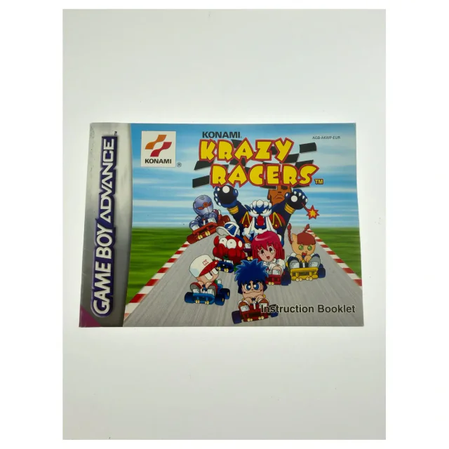 Konami Krazy Racers — oryginalna instrukcja — Game Boy Advance