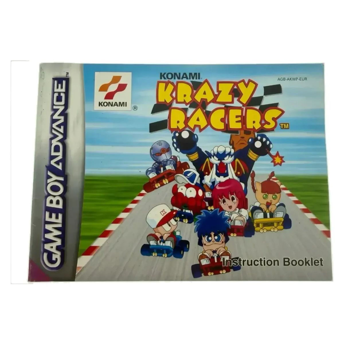 Konami Krazy Racers — oryginalna instrukcja (Game Boy Advance) — Z instrukcją