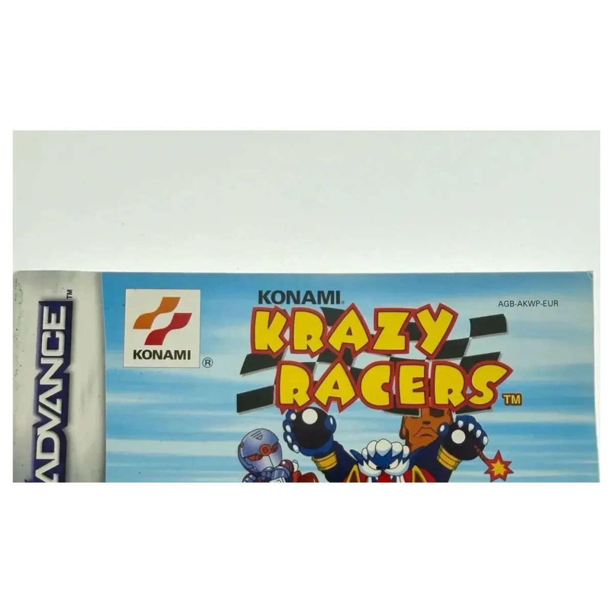 Konami Krazy Racers — originele handleiding Game Boy Advance Detail — Met handleiding