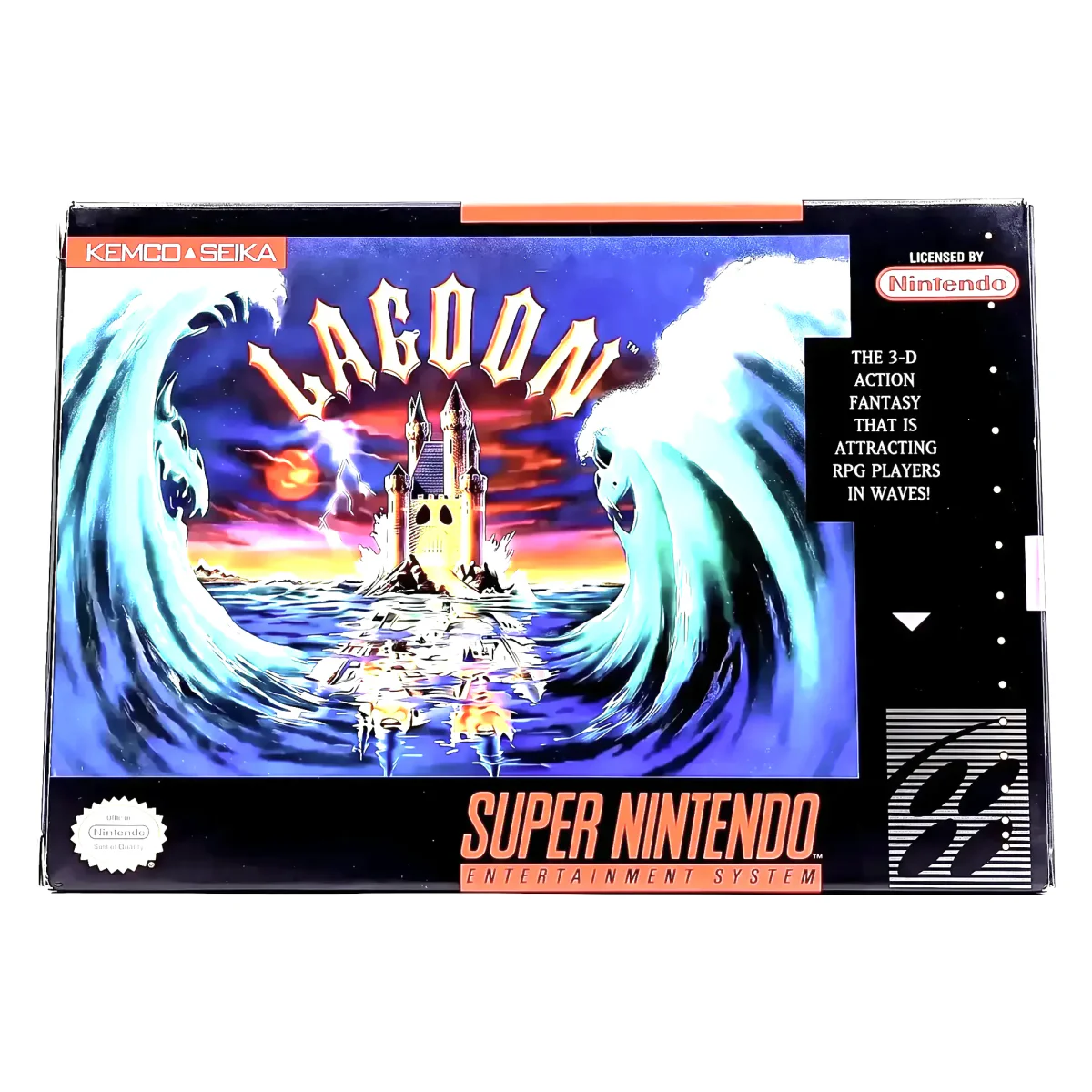 Lagoon (Super Nintendo) — Hra v originální krabici