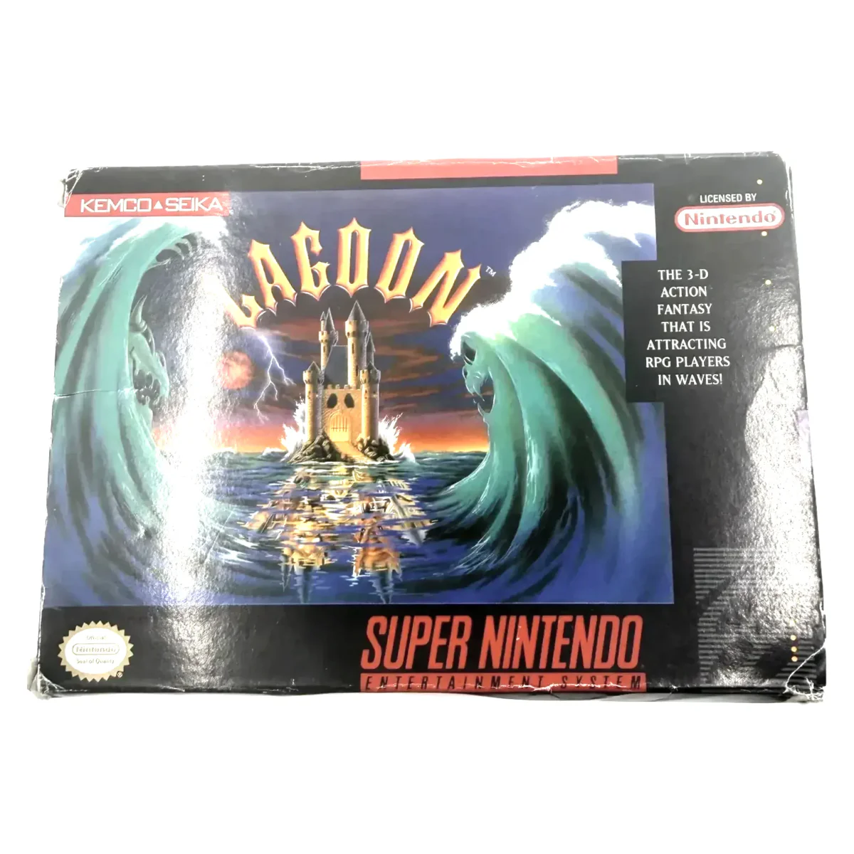 Lagoon Super Nintendo Voorkant — Game in doos