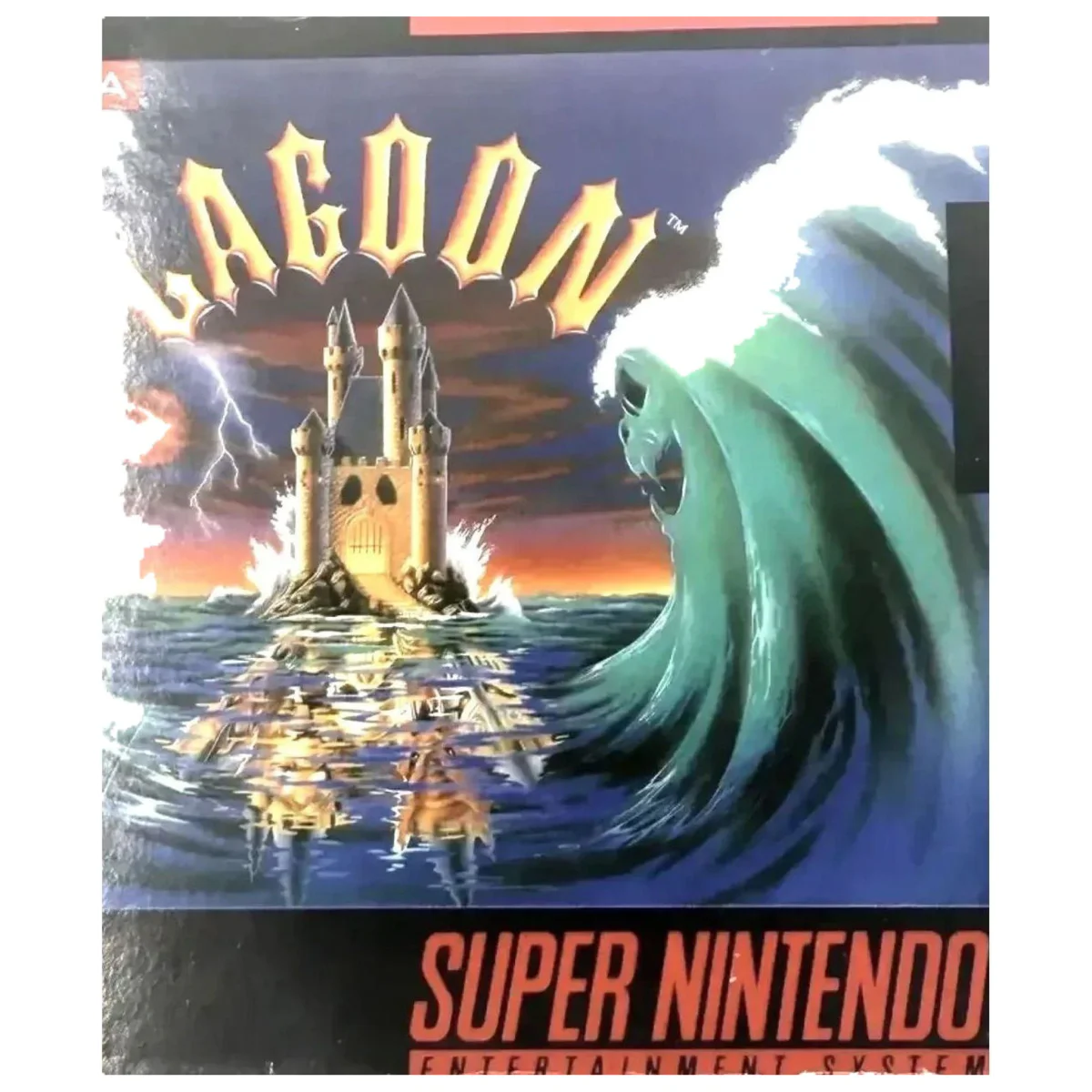 Lagoon Super Nintendo Label — Game in doos