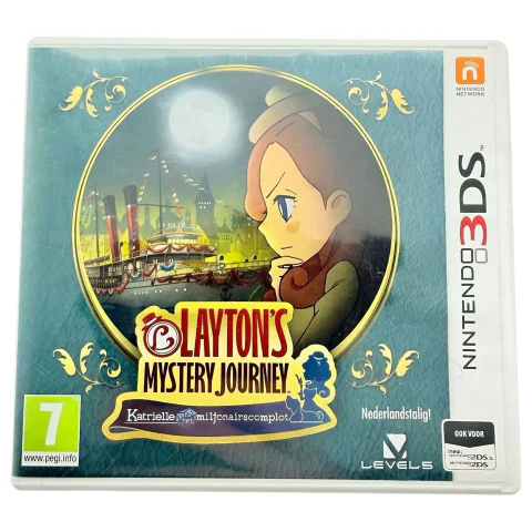 Layton's Mystery Journey: Katrielle en het Miljonairscomplot (Nintendo 3DS) — Game in doos, Goed staat — origineel tweedehands kopen bij Gameshop Enter