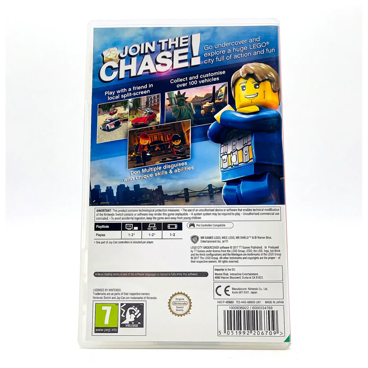 LEGO City Undercover (Nintendo Switch) — bagside