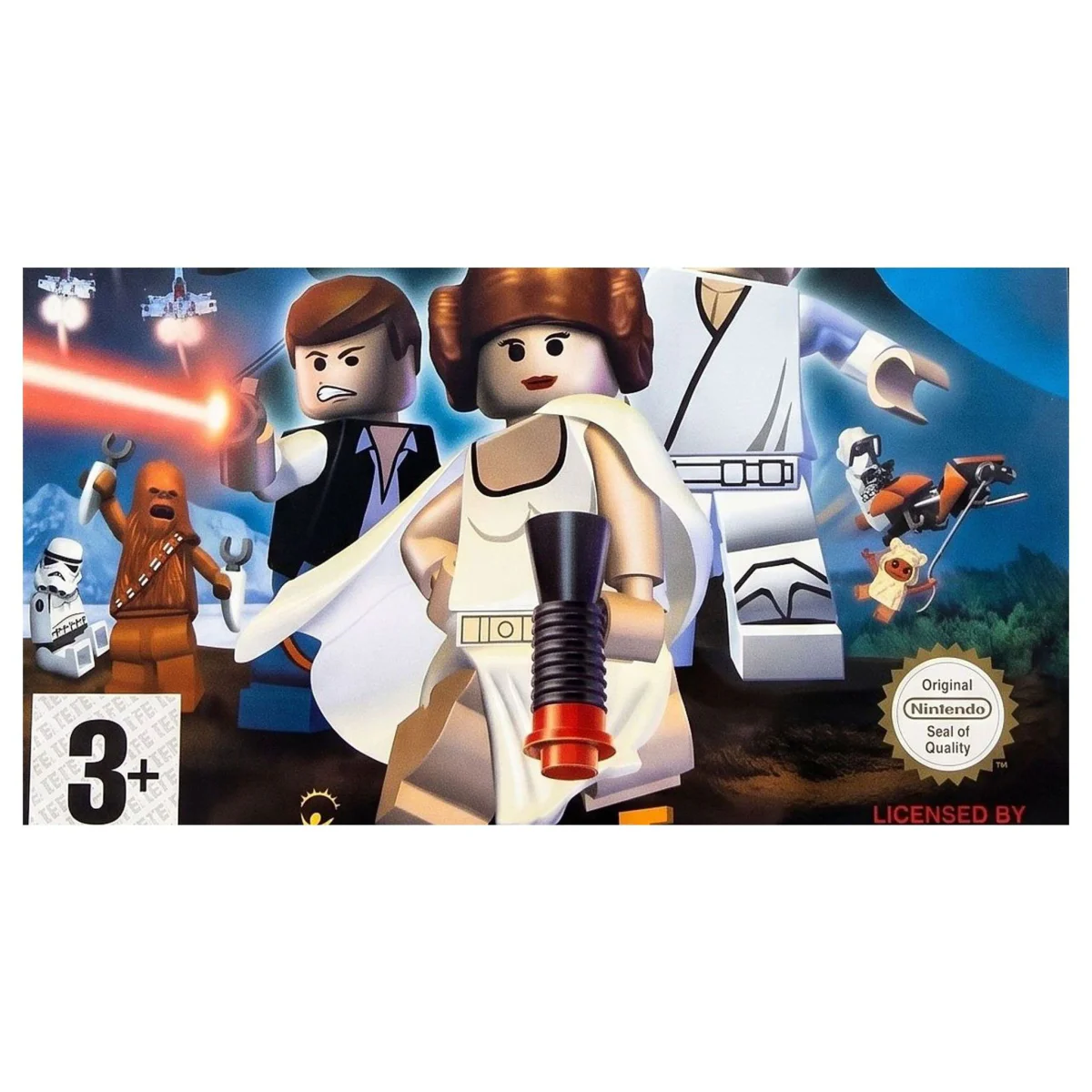 LEGO Star Wars II: The Original Trilogy GameCube Binnenkant — Game in doos