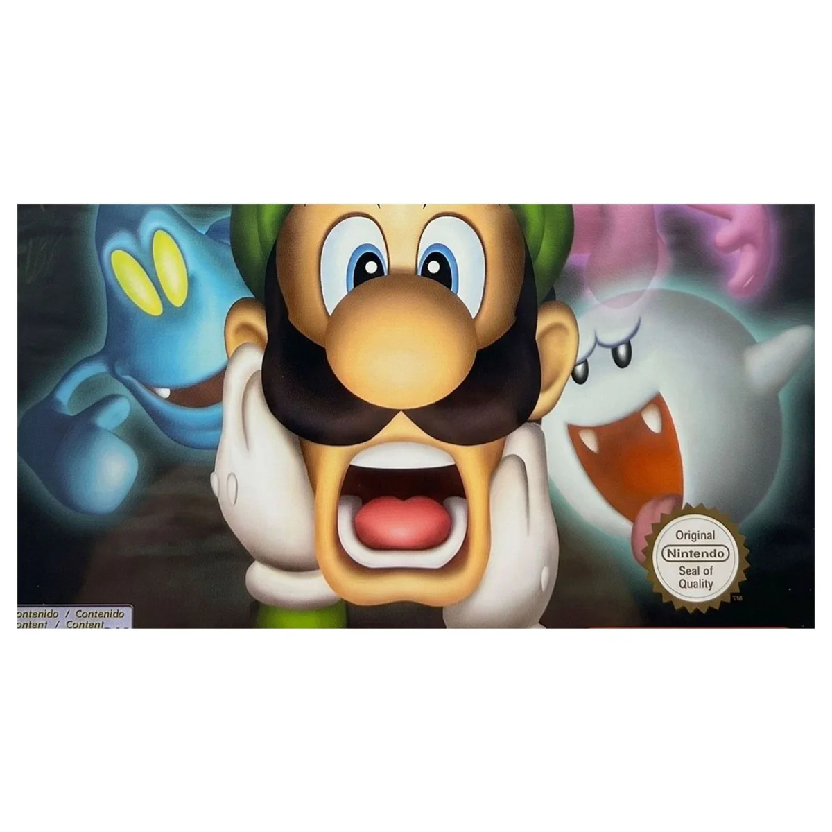 Luigi's Mansion GameCube Binnenkant — Game in doos