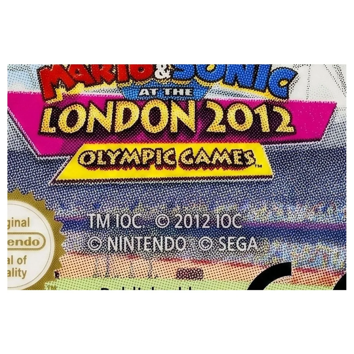 Mario & Sonic at the London 2012 Olympic Games Nintendo 3DS Label — Losse cartridge