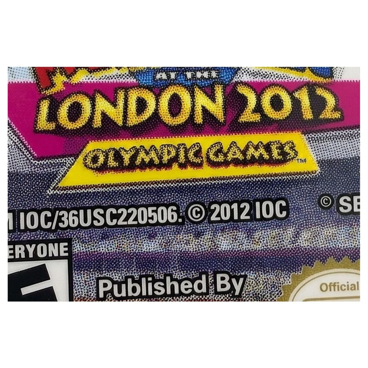 Mario & Sonic at the London 2012 Olympic Games Nintendo 3DS Label — Losse cartridge