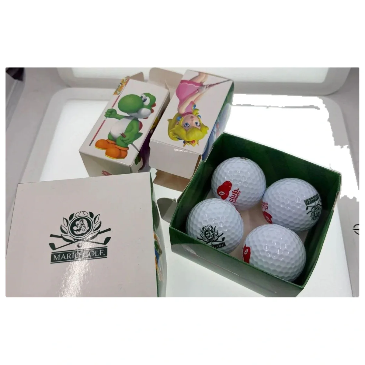 Mario Golf: World Tour golfa bumbiņas — Club Nintendo (komplekts no 4, kastītē) (Nintendo 3DS) — detaļas foto 3