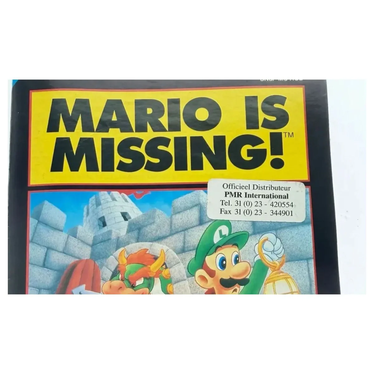 Mario Is Missing! — originele handleiding Super Nintendo Detail — Met handleiding