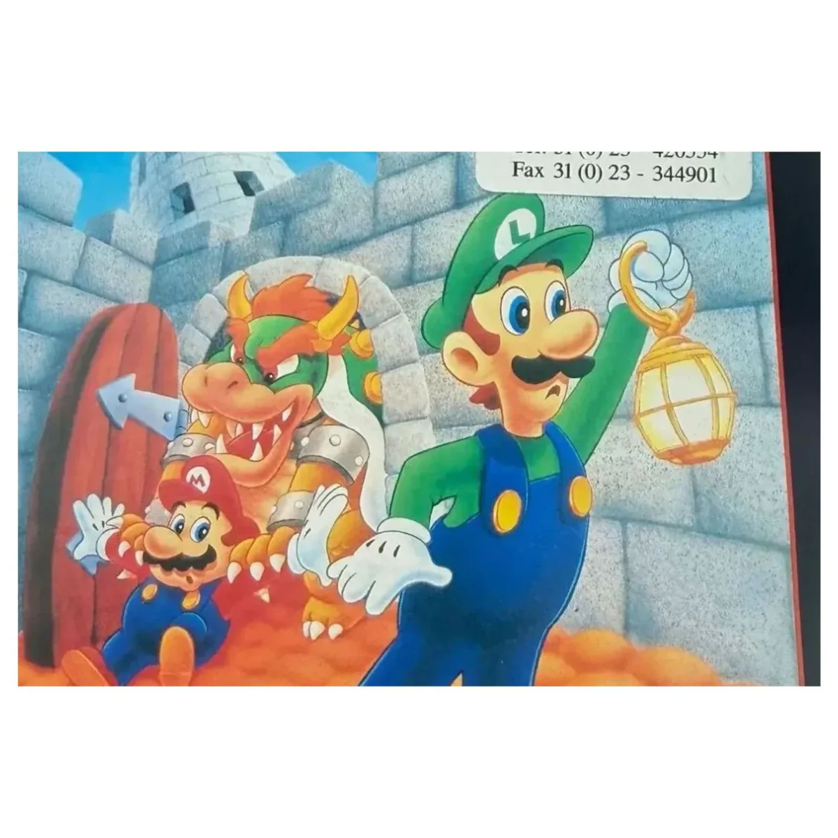 Mario Is Missing! — originele handleiding Super Nintendo Label — Met handleiding