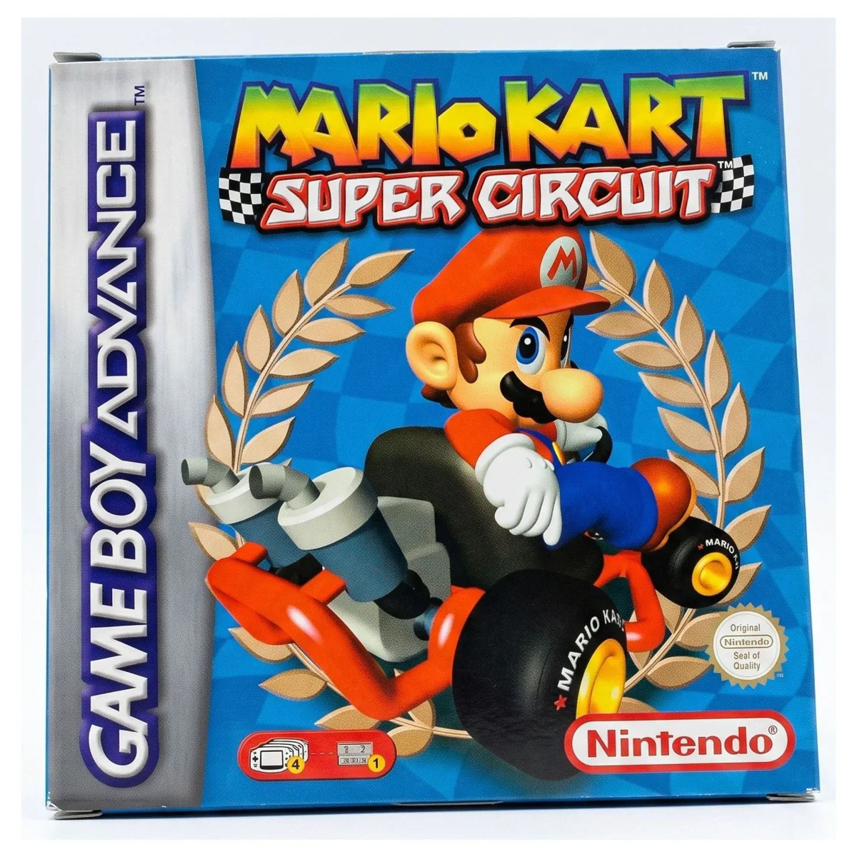 Mario Kart Super Circuit (Game Boy Advance) — Spel i originalask med manual