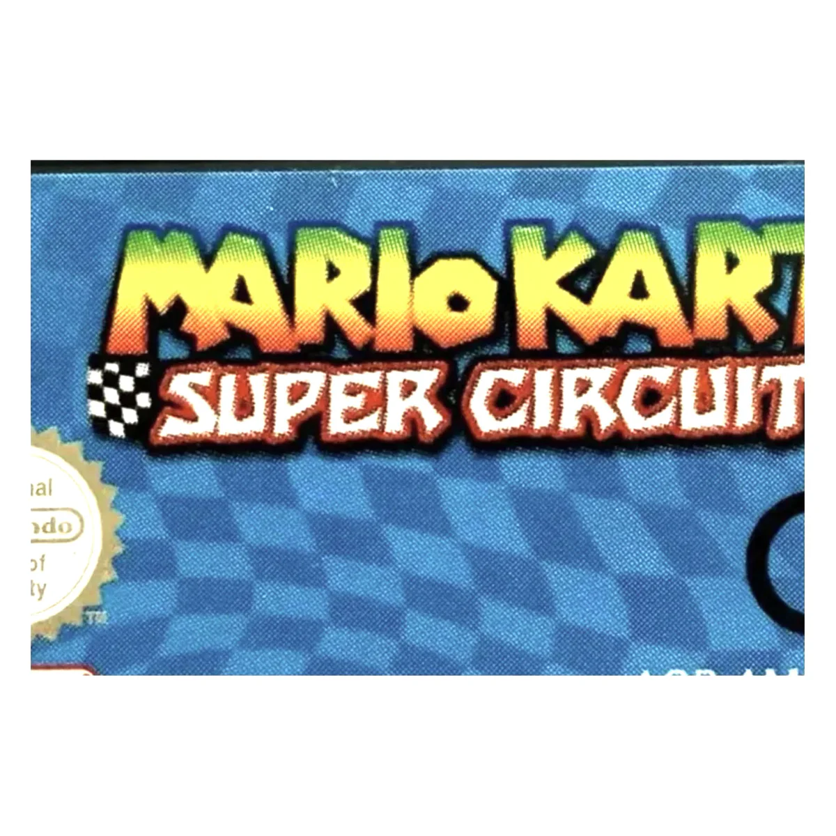 Mario Kart: Super Circuit Game Boy Advance Label — Losse cartridge