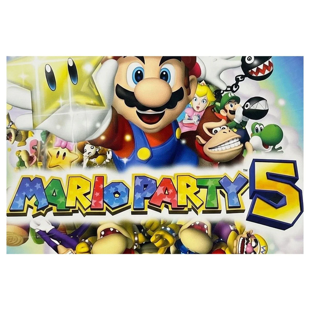 Mario Party 5 (Player's Choice) GameCube Label — Game in doos