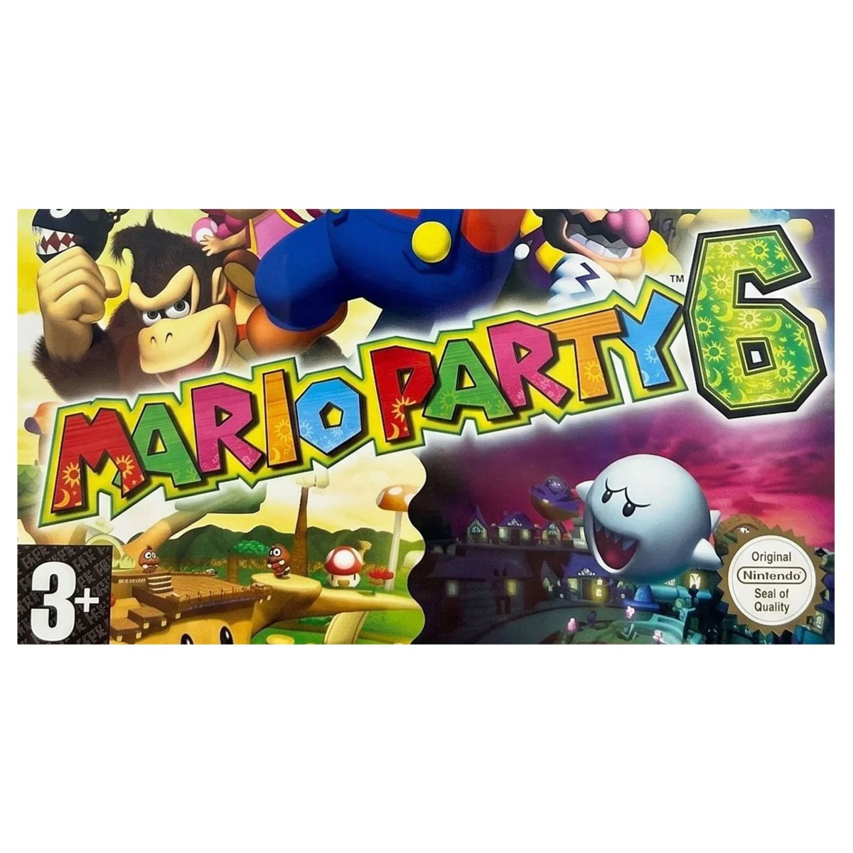 Mario Party 6 GameCube Binnenkant — Game in doos