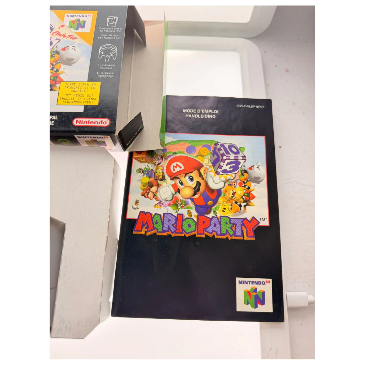 Mario Party Nintendo 64 Detail — Game in doos met handleiding