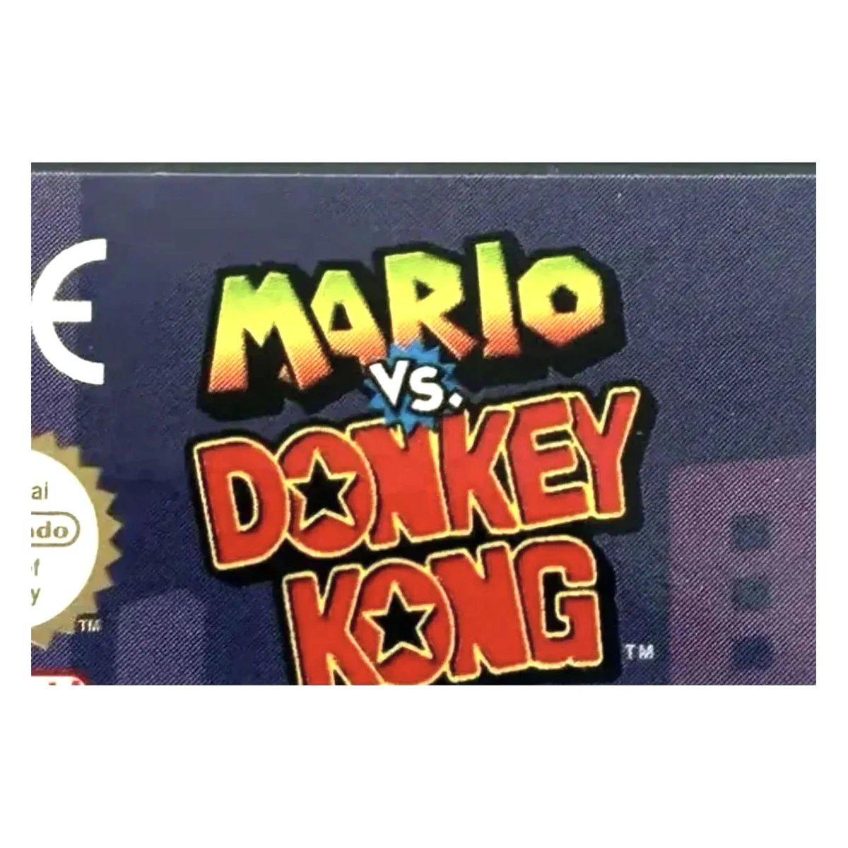 Mario vs. Donkey Kong Game Boy Advance Label — Losse cartridge