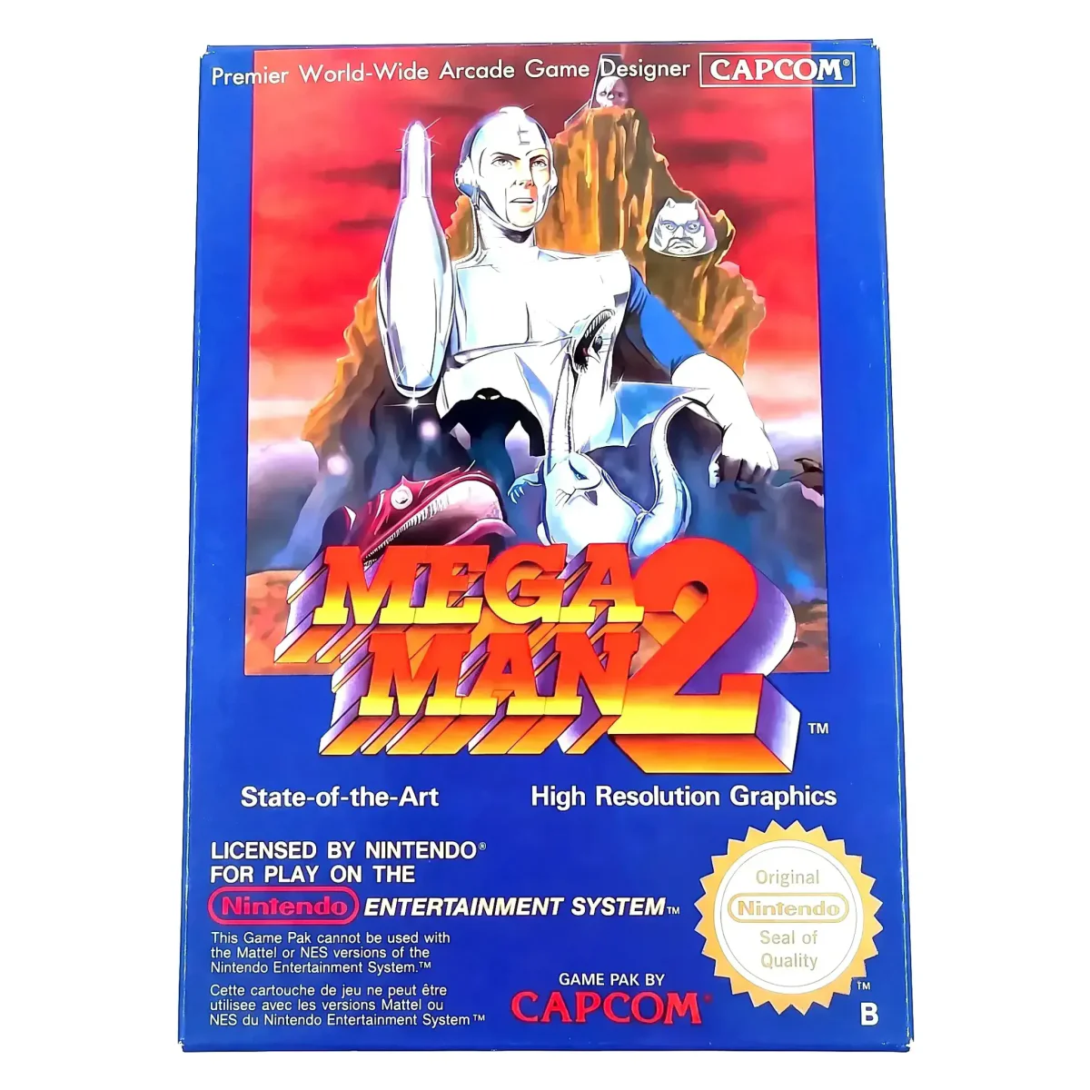 Mega Man 2 (NES) — Hra v originální krabici