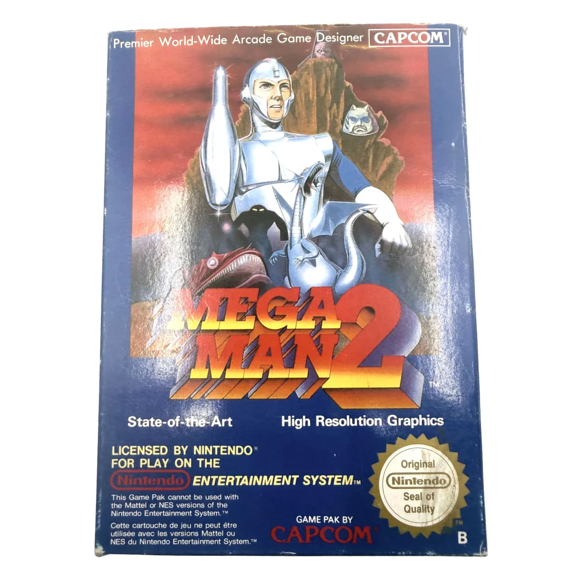 Mega Man 2 NES Voorkant — Game in doos