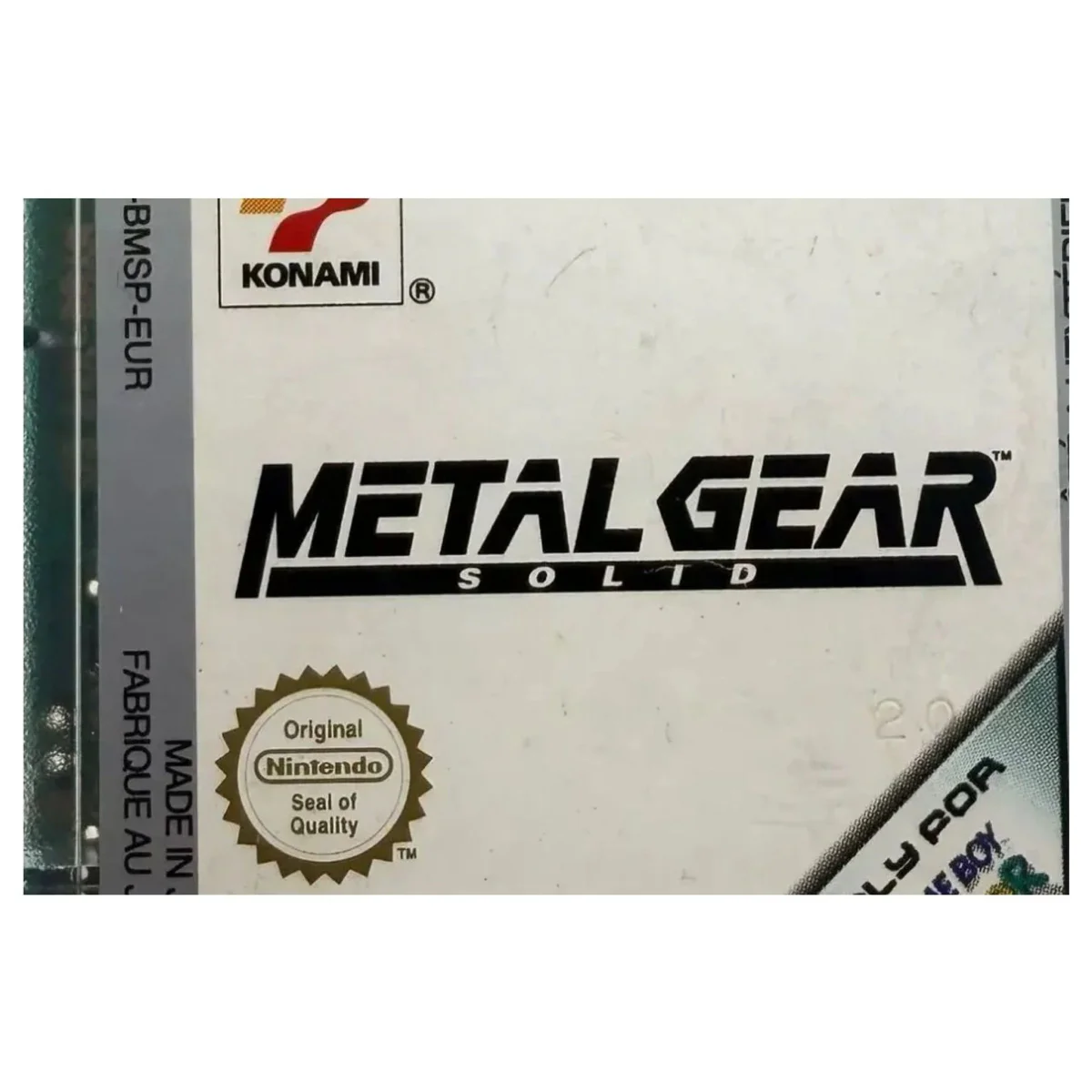 Metal Gear Solid Game Boy / Color Label — Losse cartridge
