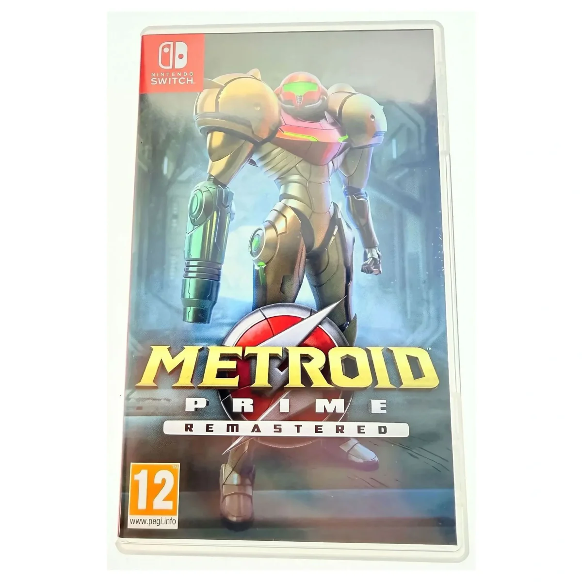 Metroid Prime Remastered Nintendo Switch Voorkant — Game in doos
