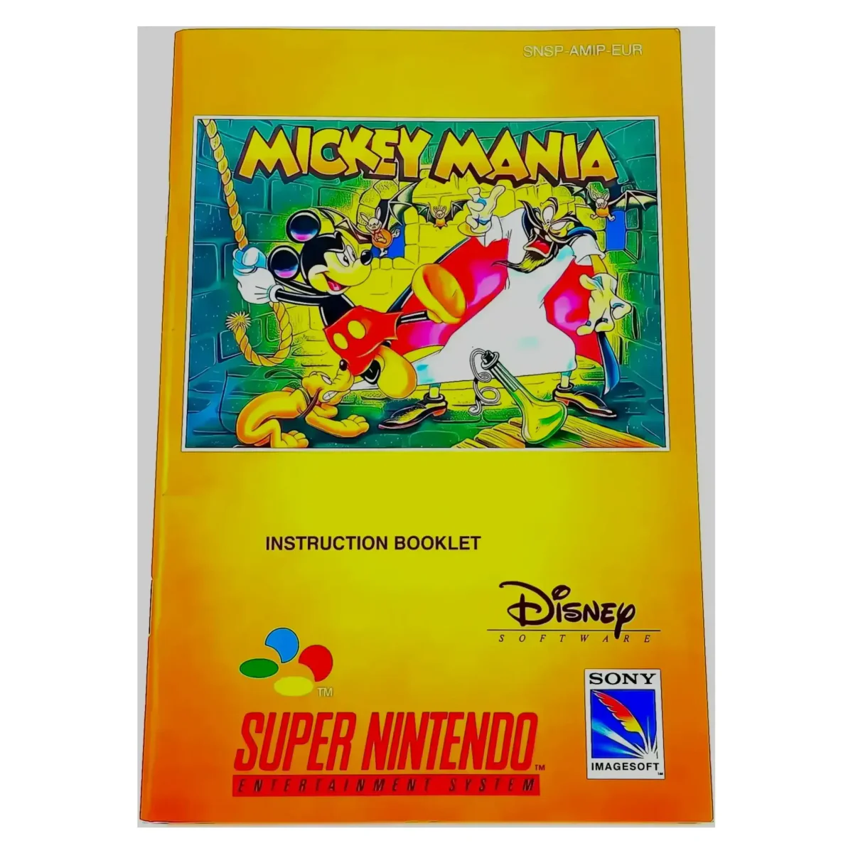 Mickey Mania — originální návod (Super Nintendo) — S návodem