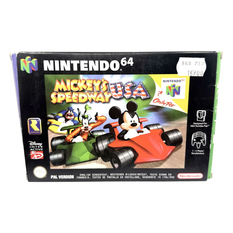 Mickey's Speedway USA (Nintendo 64) Game in doos — Goed — origineel kopen bij Gameshop Enter