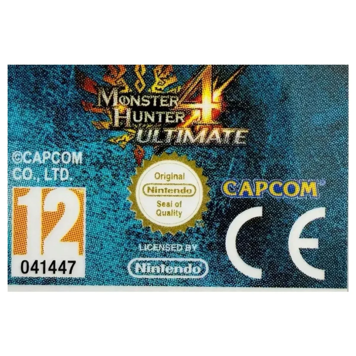 Monster Hunter 4 Ultimate Nintendo 3DS Label — Losse cartridge