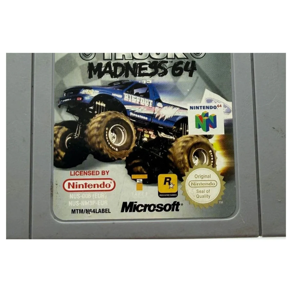 Monster Truck Madness 64 Nintendo 64 Label — Losse cartridge