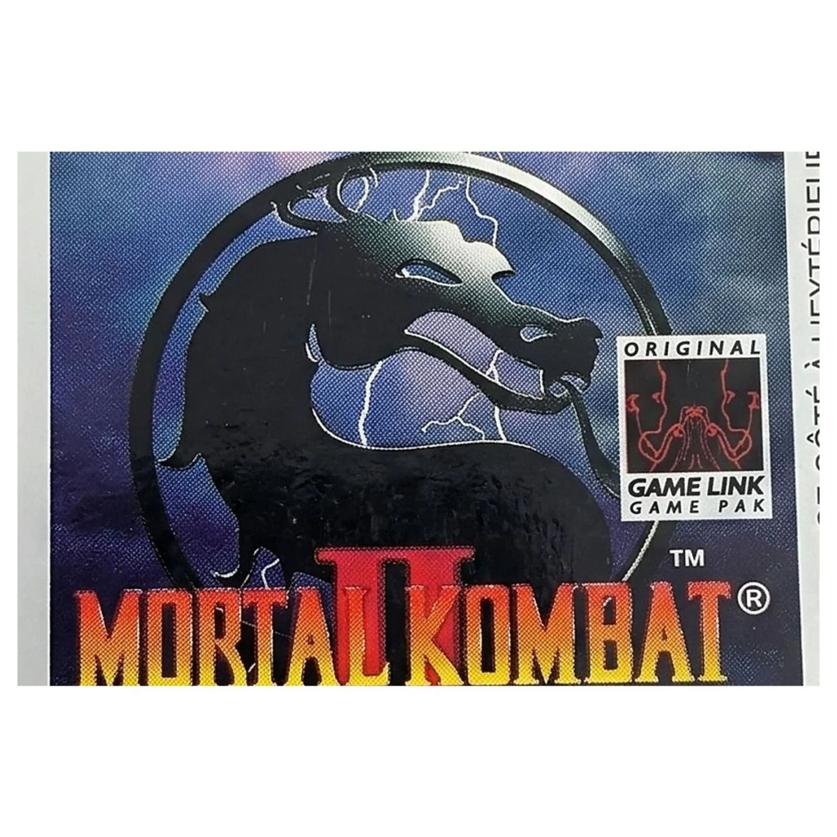Mortal Kombat II Game Boy / Color Label — Losse cartridge
