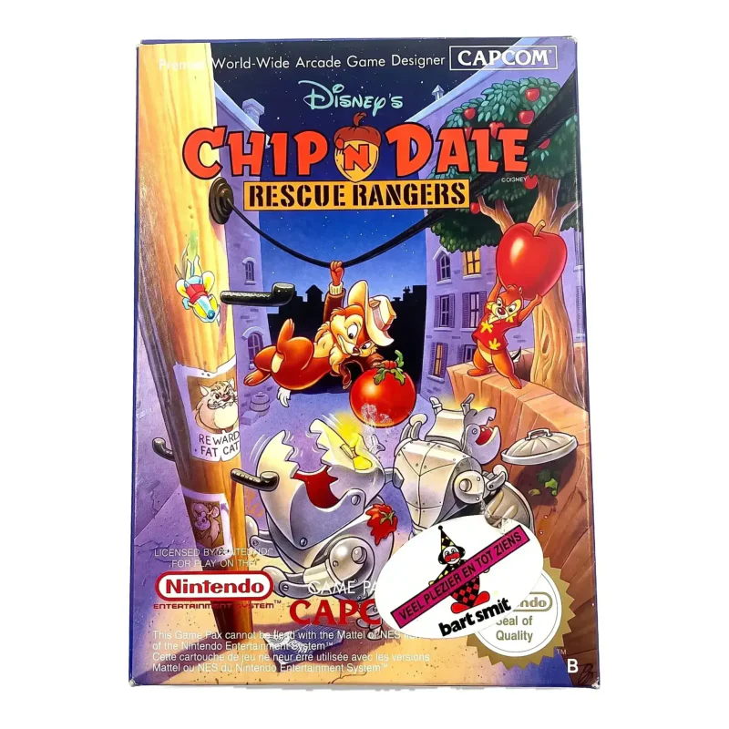 NES-set: Chip 'n Dale Rescue Rangers (in doos) + The Simpsons: Bart vs. The World (in doos) + Darkwing Duck (los) (NES) Game in doos — Goed — origineel kopen bij Gameshop Enter