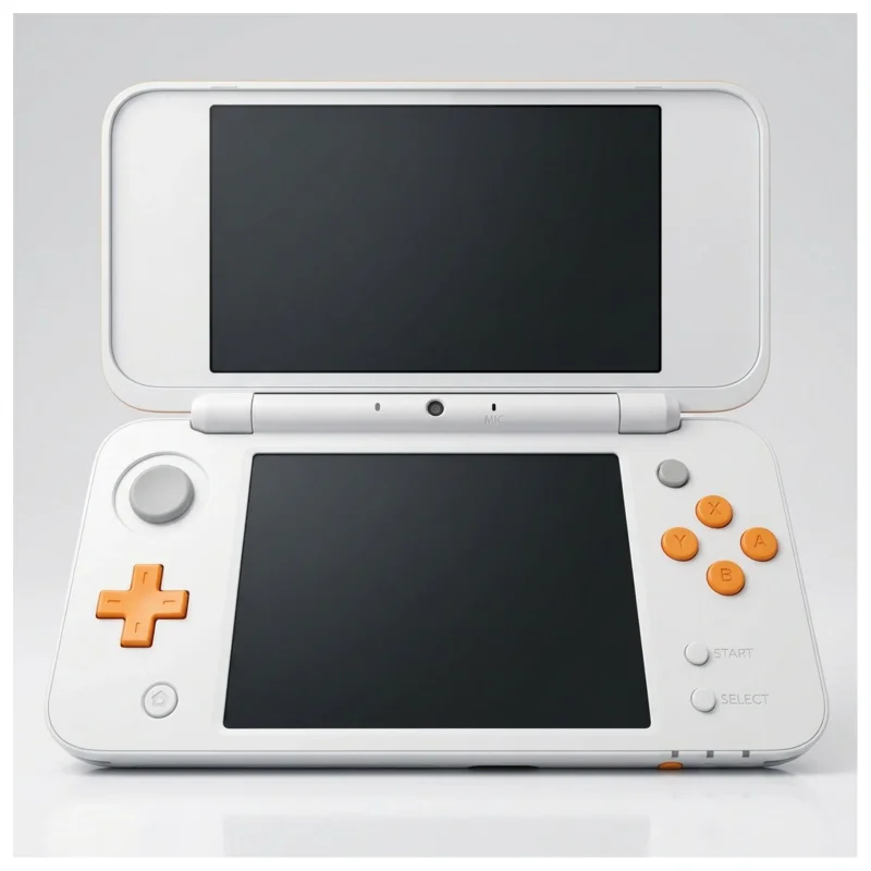 New Nintendo 2DS XL Hvid + Orange (Nintendo 2DS XL) — detaljefoto 1
