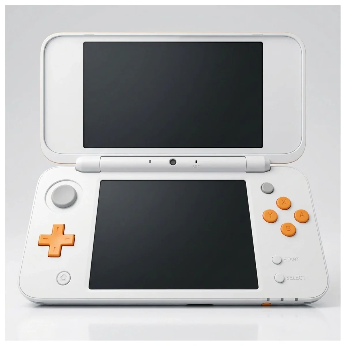 New Nintendo 2DS XL Wit + Oranje Nintendo 2DS XL Detail — Losse console