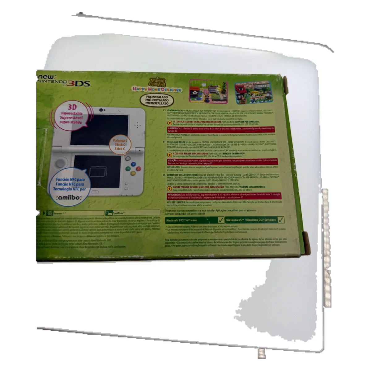 New Nintendo 3DS - Animal Crossing: Happy Home Designer Edition (in scatola) (Nintendo 3DS) — retro della confezione